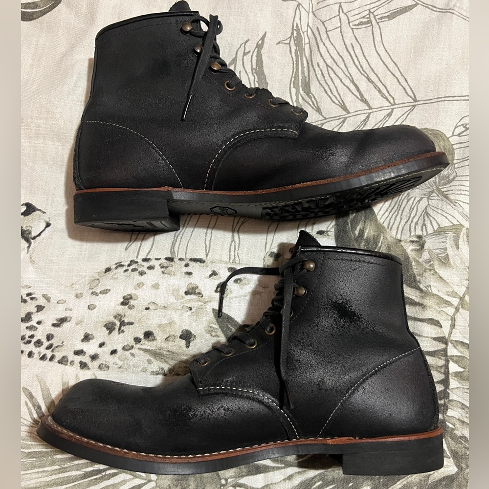 Red Wing 2955 Blacksmith Boot in Black Spitfire Leather Men’s Size 10.5 - Picture 2 of 8